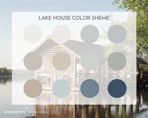 Lake Home Color Palette Sherwin Williams Interior Paint Etsy Uk