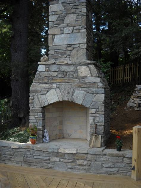 Outdoor Stone Fireplace Diy Fireplace Guide By Linda