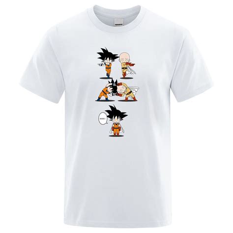 One Punch Man T Shirts Fusion Saitama Goku T Shirt Sa3105 One Punch