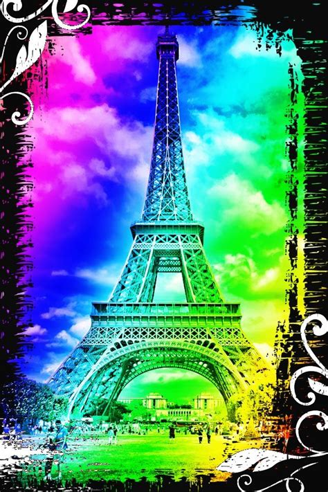 Rainbow🌈 Eiffel Tower Pictures Paris Images Eiffel Tower