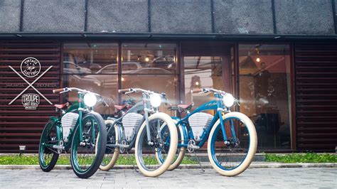 Bikago's bikes drive like new, also through the rice fields of bali. Vintage Electric Bikes | TROUPE | Jakarta Indonesia - YouTube