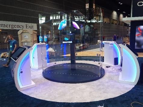3d Hologram Trade Show Display Booth 3d Animated Graphics Live