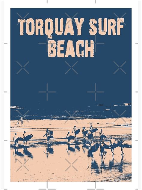 Torquay Surf Beach Travel Poster Poster By Aaronkinzer Redbubble