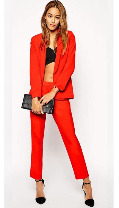Buy Custom Made Red 2 Piece Set Women Elegant Pants