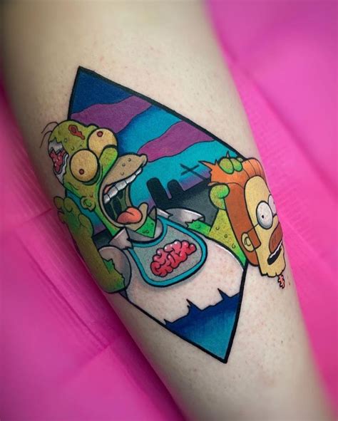 The Simpsons The Best Tattoos Ever Inkppl Best Tattoo Ever Simpsons Tattoo Cool Tattoos