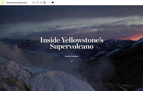 Inside Yellowstones Supervolcano Geothermal Magmaplume Interactive By Manuel Canales