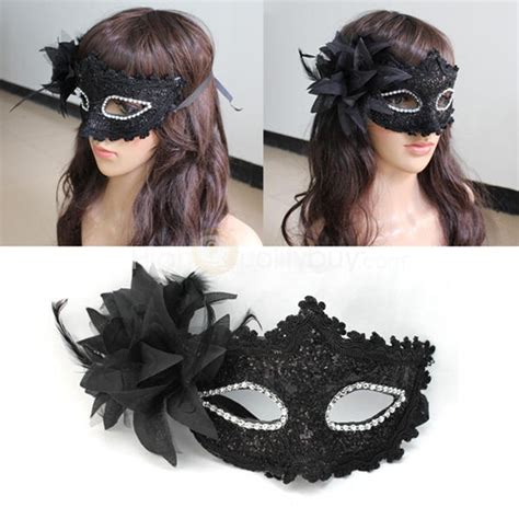 Fashion Women Sexy Black Lace Flower Half Face Eye Mask Party Dance Ball Masquerade Halloween