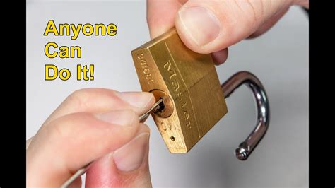 How To Pick A Master Lock Padlock With A Paperclip Open A Padlock