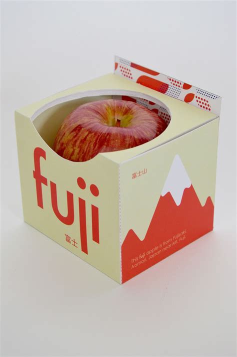 Fuji Apple Packaging On Behance Apple Packaging Creative Packaging