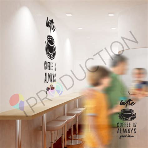 Coffee Shop Wall Decal 1 Iproduction