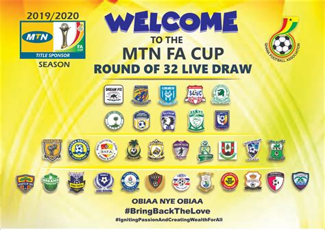 Tv partners and official organization. MTN FA Cup Round of 32 draw: Hearts square off with Okwahu ...