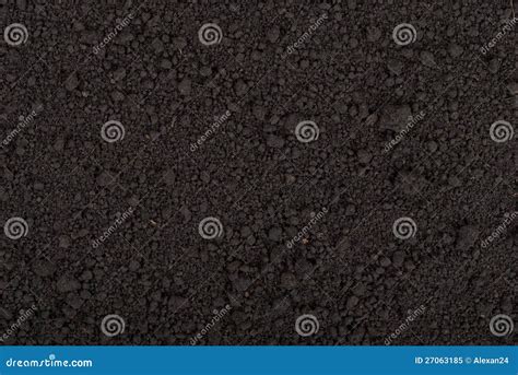 Black Soil Texture Stock Image Image Of Ground Earth 27063185