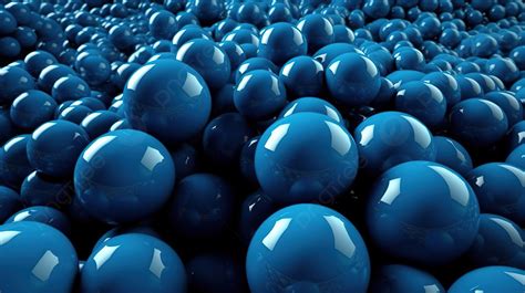 Blue Balls In Motion Background 3d Render Background Wallpaper