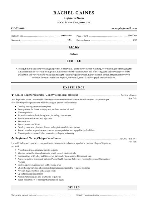 Registered Nurse Resume Sample And Writing Guide 12 Samples Pdf