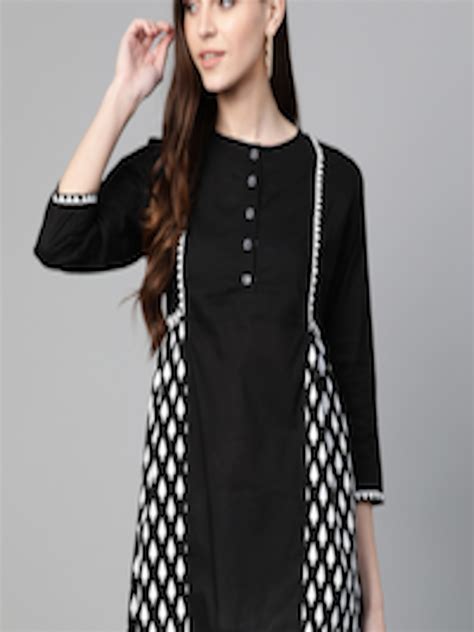 Buy Bhama Couture Women Black And White Printed Tunic Tunics For Women
