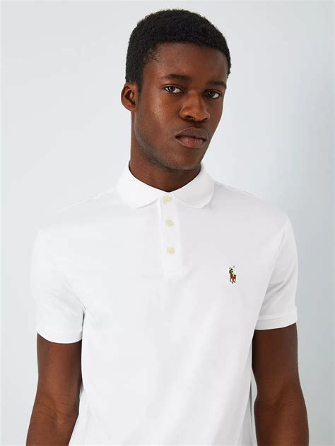 Polo Ralph Lauren Short Sleeve Polo Shirt White At John Lewis And Partners