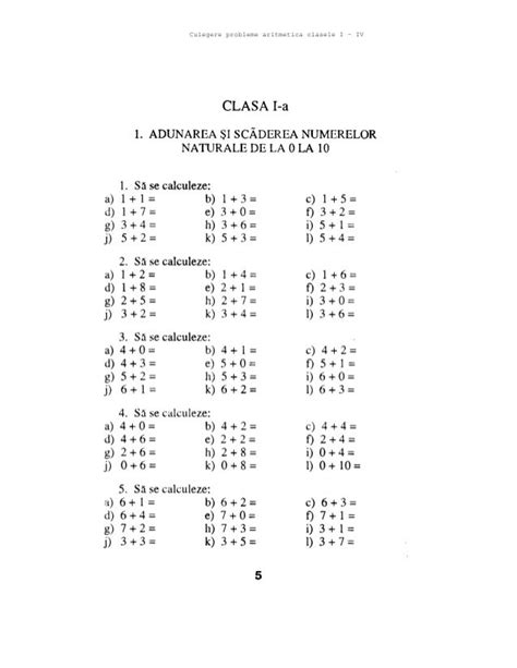 Schneider Clasele 01 04 Matematica Culegere