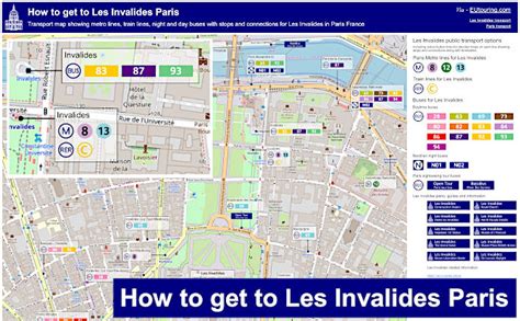 Les Invalides Map
