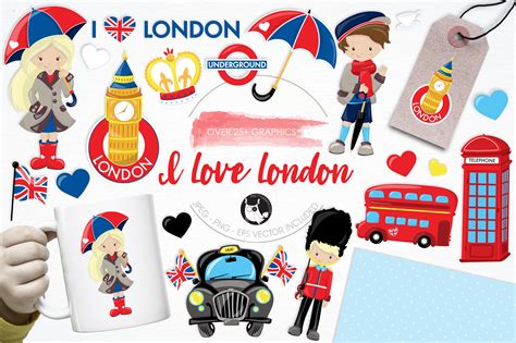 I Love London Graphic By Prettygrafik · Creative Fabrica