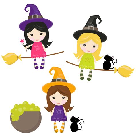 Cute Witches Clip Art Clip Art Library