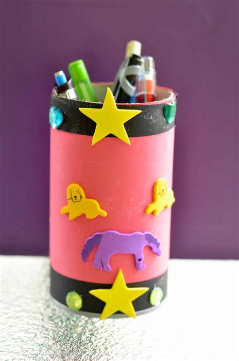 Back To School Craft Personalized Pencil And Art Supplies Cup In May