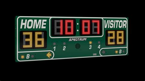 Indoor Electronic Scoreboards 5 Basketball Scoreboard Spectrum