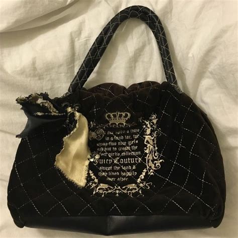 Soldquilted Juicy Couture Velour Purse Juicy Couture Juicy Couture