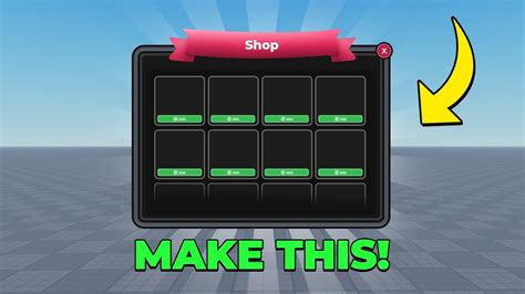 How To Make Shop Gui For Roblox Game Tutorial Roblox Youtube