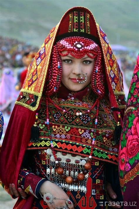 Uzbekistan Traditional Clothing Abiti Tradizionali Donne Abbigliamento