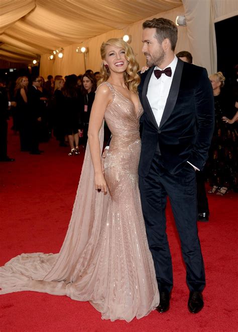 blake lively wearing gucci gown 2014 met costume institute gala celebmafia