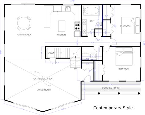 Digital Smart Draw Floor Plan With Smartdraw Software Housebeauty