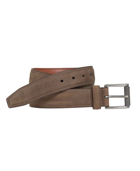 Johnston And Murphy Mens Casual Oiled Leather Belt Macys