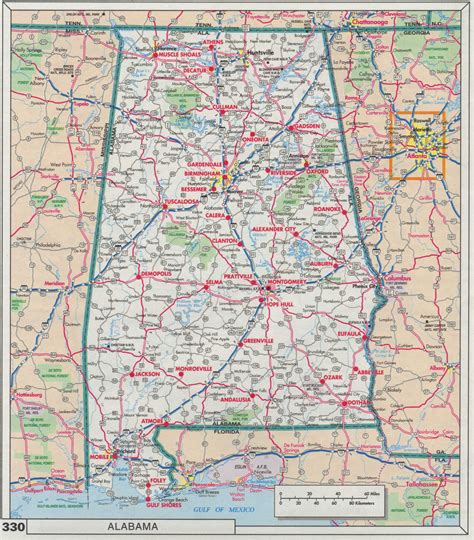 Detailed Map Of Alabama Secretmuseum