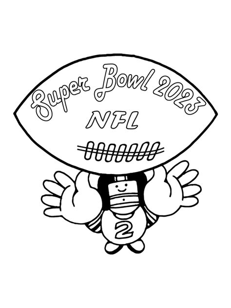 Super Bowl 2023 Nfl Coloring Page Free Printable Coloring Pages For Kids