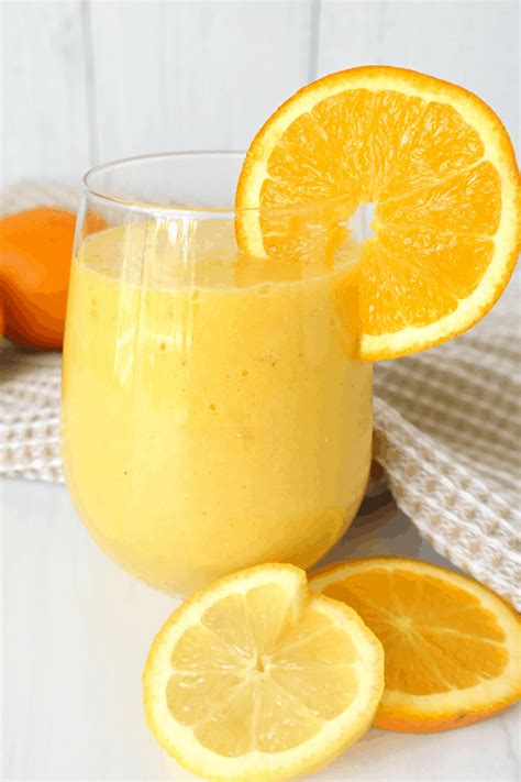 Orange Banana Smoothie Immunity Boosting Simple Vegan