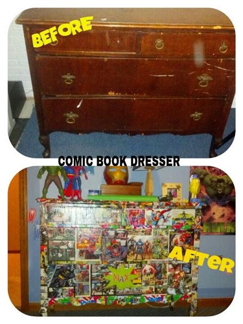 I Used The Glossy Modge Podge And Redid An Old Dresser With Pages From