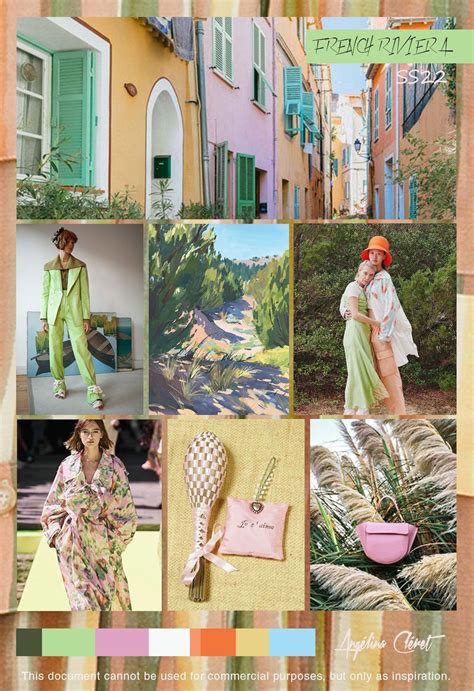 Photos of the best looks with dresses, skirts, shorts, trousers. FRENCH RIVIERA SS22 - Fashion & Trend Colors by Angélina Cléret | Color trends fashion, Fashion ...