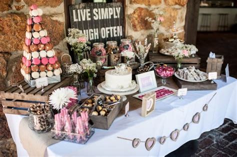 another pic of our candy buffet rustic romance style weddingbee photo gallery