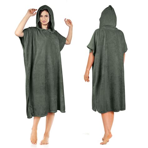 Hooded Poncho Towel Changing Robe Adult Beach Towel Surf Swiming Us Ebay