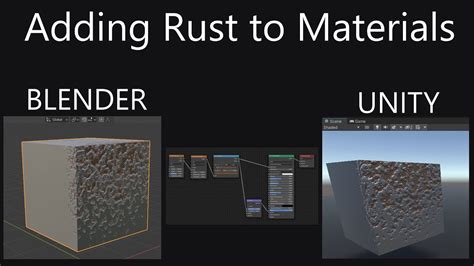 Adding Rust To Materials In Blender Unity Tutorial Youtube