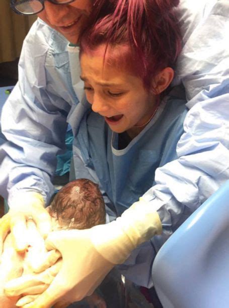 Emotional Birth Photos Show 12 Year Old Delivering Baby Brother And