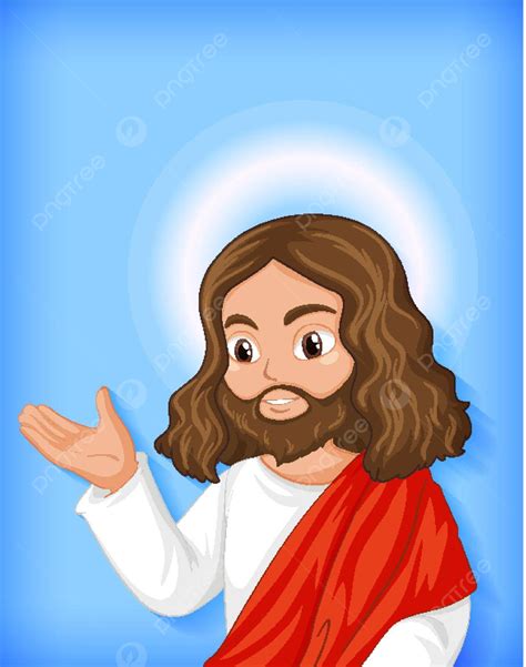 Isolated Jesus Cartoon Character Clip Art God Art Vector Clip Art God