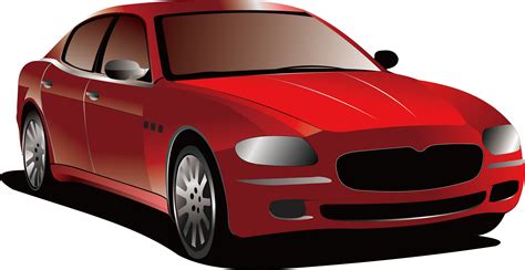Download Hd Car Illustration Red Car Vector Png Transparent Png Image