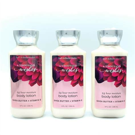 bath and body works a thousand wishes 8 fl oz super smooth body lotion 3 pack