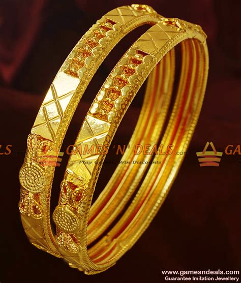 one gram gold bangle south indian real gold guarantee daily wear imitation bangles