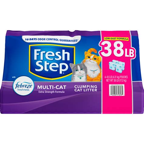 Fresh Step Multi Cat Scented Litter With The Power Of Febreze Clumping