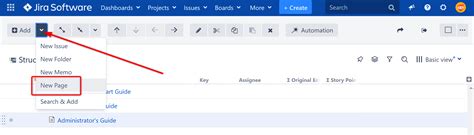 Creating New Confluence Pages In Structure
