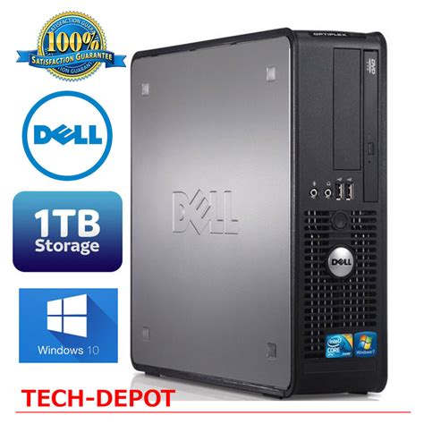 Their simple, uncluttered chassis make them a perfect match for both office and home use. Dell Tower Desktop Computer PC Core 2 Duo 4GB RAM 1TB HARD ...