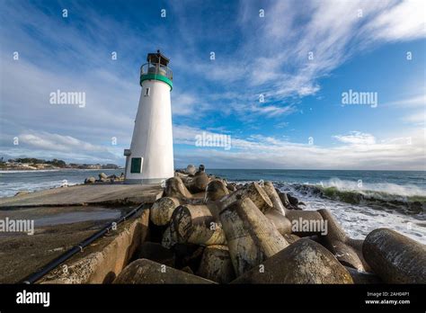 Santa Cruz Harbor Stock Photo Alamy