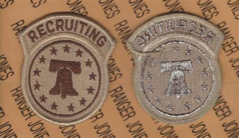 Us Army Recruiting Command W Tab Desert Dcu Uniform Patch Me Army